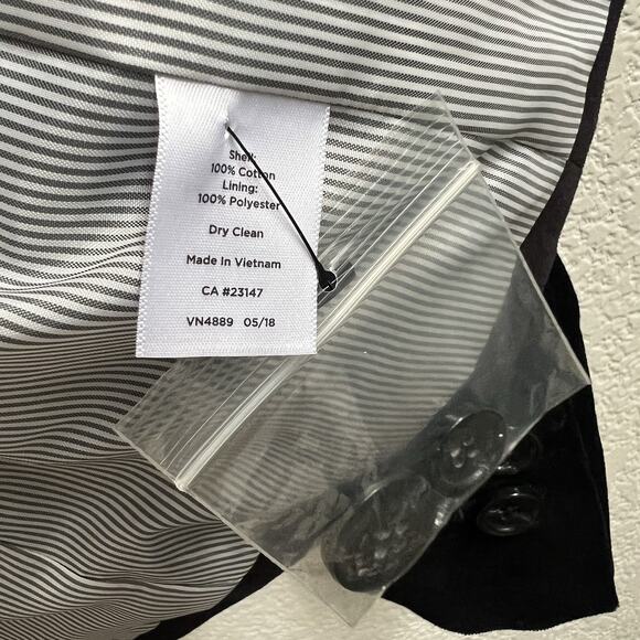 Talbots NWT Womens Sz 2 Black Velvet Dressy Blazer Jacket Single Button - Picture 8 of 8